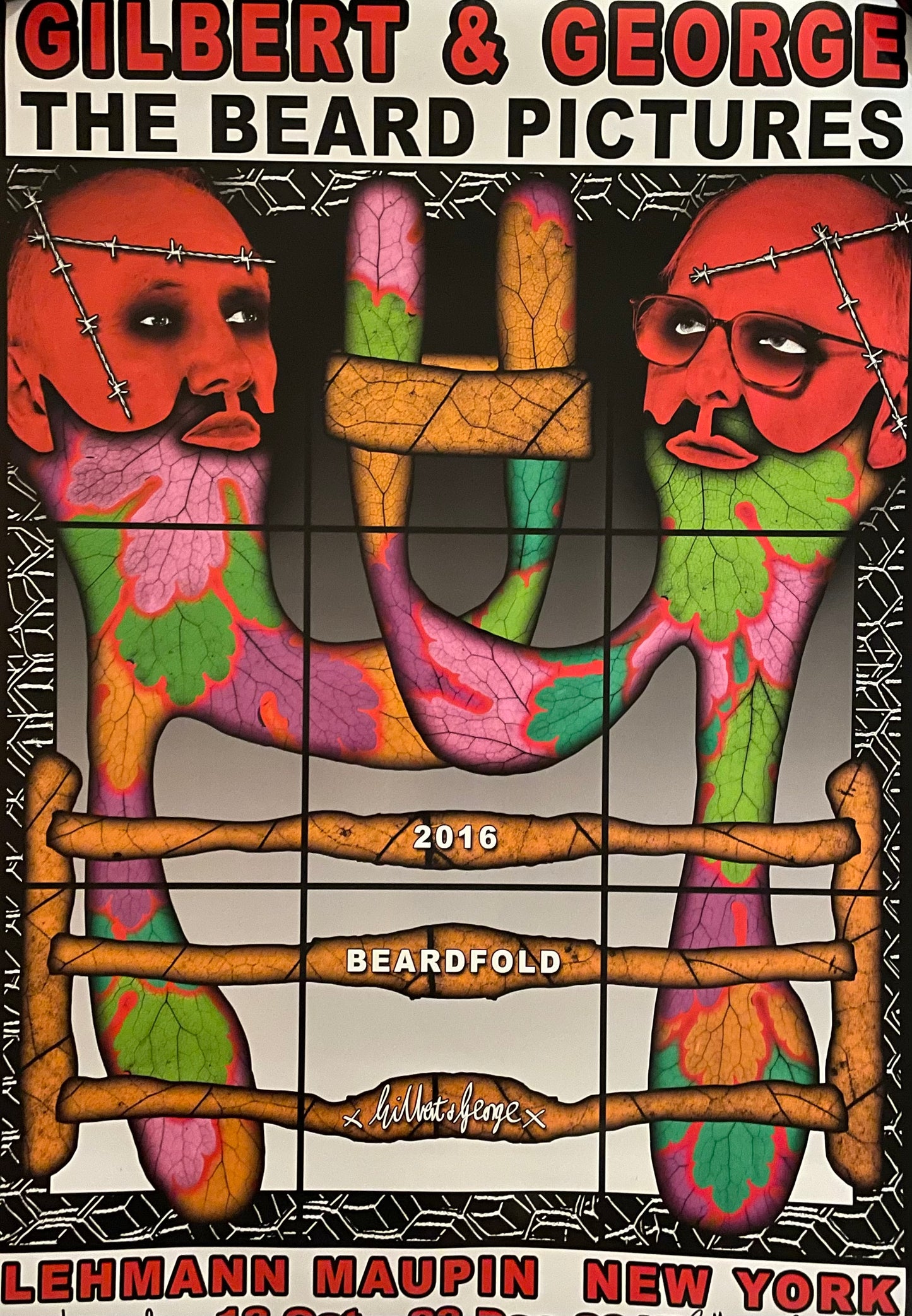 Gilbert & George original signed poster