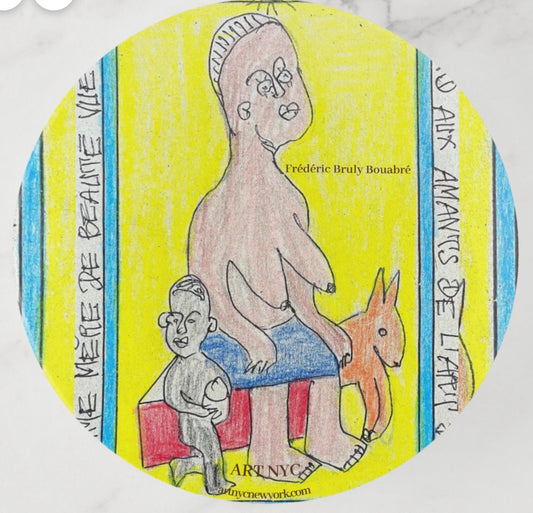 Frederic bruly Bouabre_ Round Trinket Tray Limited Edition