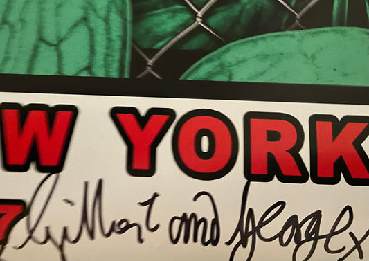 Gilbert & George original signed poster