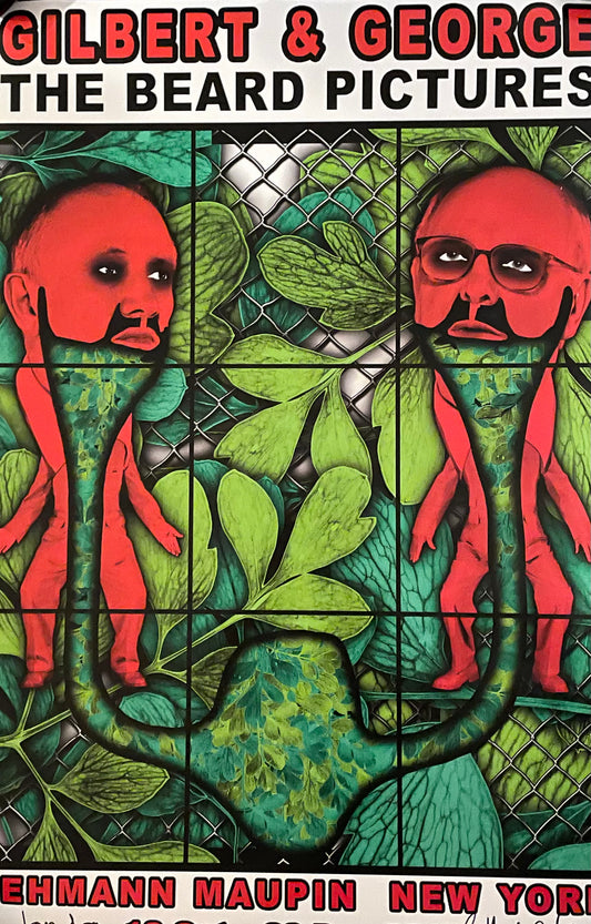 Gilbert & George original signed poster